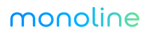 Monoline Logo - gradient on transparent background